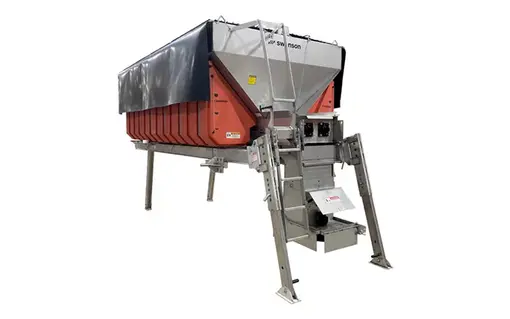 SWENSON LARGE SAND & SALT SPREADER: EVDAF DUAL AUGER V-BOX