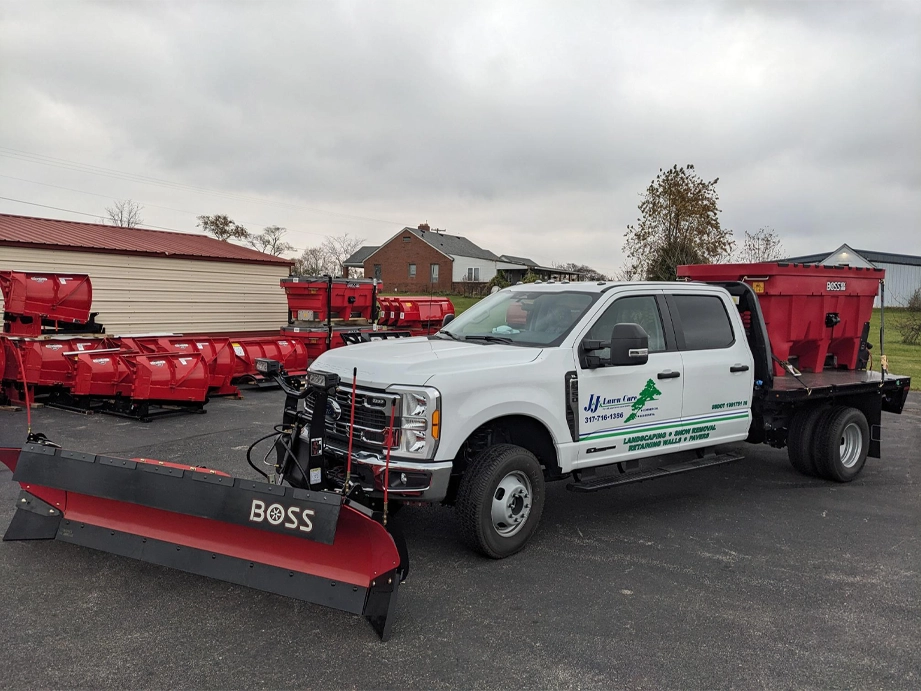 Completewintersetup commercial truck upfitting by Mid-State Trucking