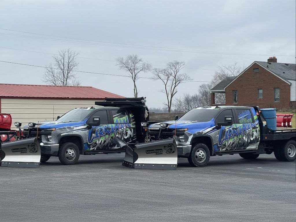 snowdoggplows a truck upfitted by Mid-State Truck Equipment in Fishers, IN